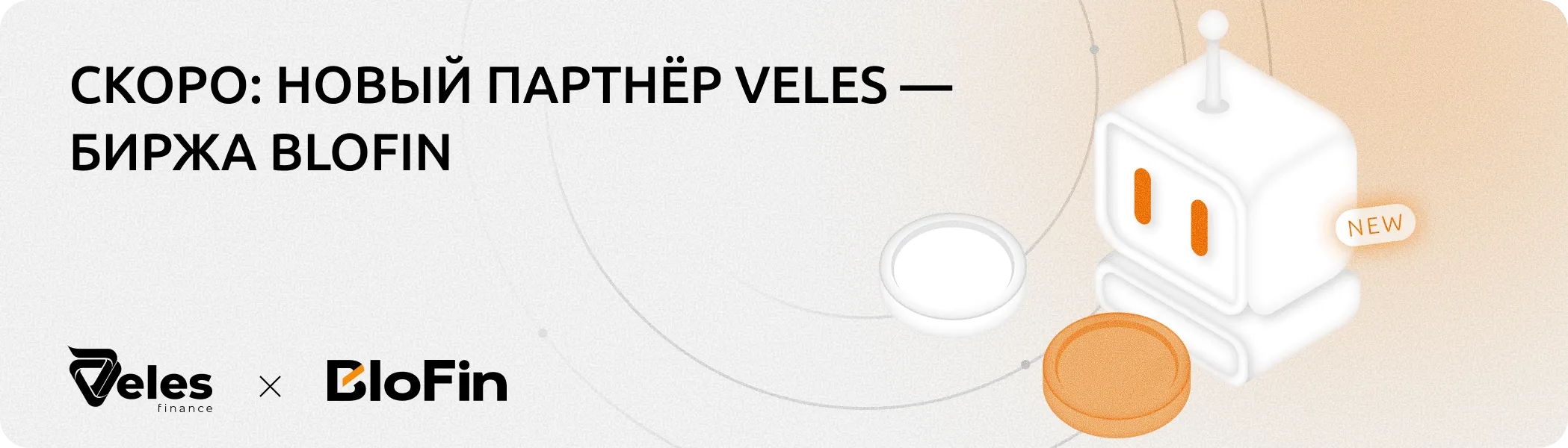 Скоро: новый партнёр Veles — биржа BloFin